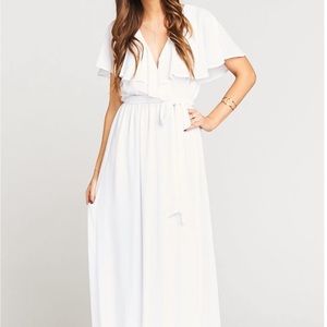 Show Me Your Mumu White Maxi Dress XL